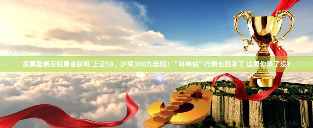 股票配债后股票会跌吗 上证50、沪深300九连阳！“科特估”行情也回来了 这周你赚了没？